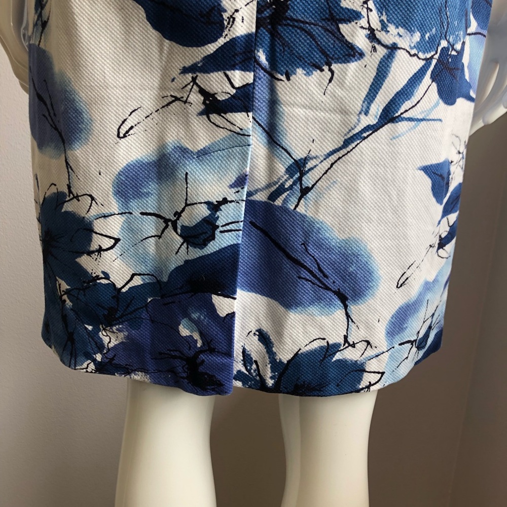NWOT Blue Pencil Midi Dress Sahs Fifth Avenue - Picture 5 of 5